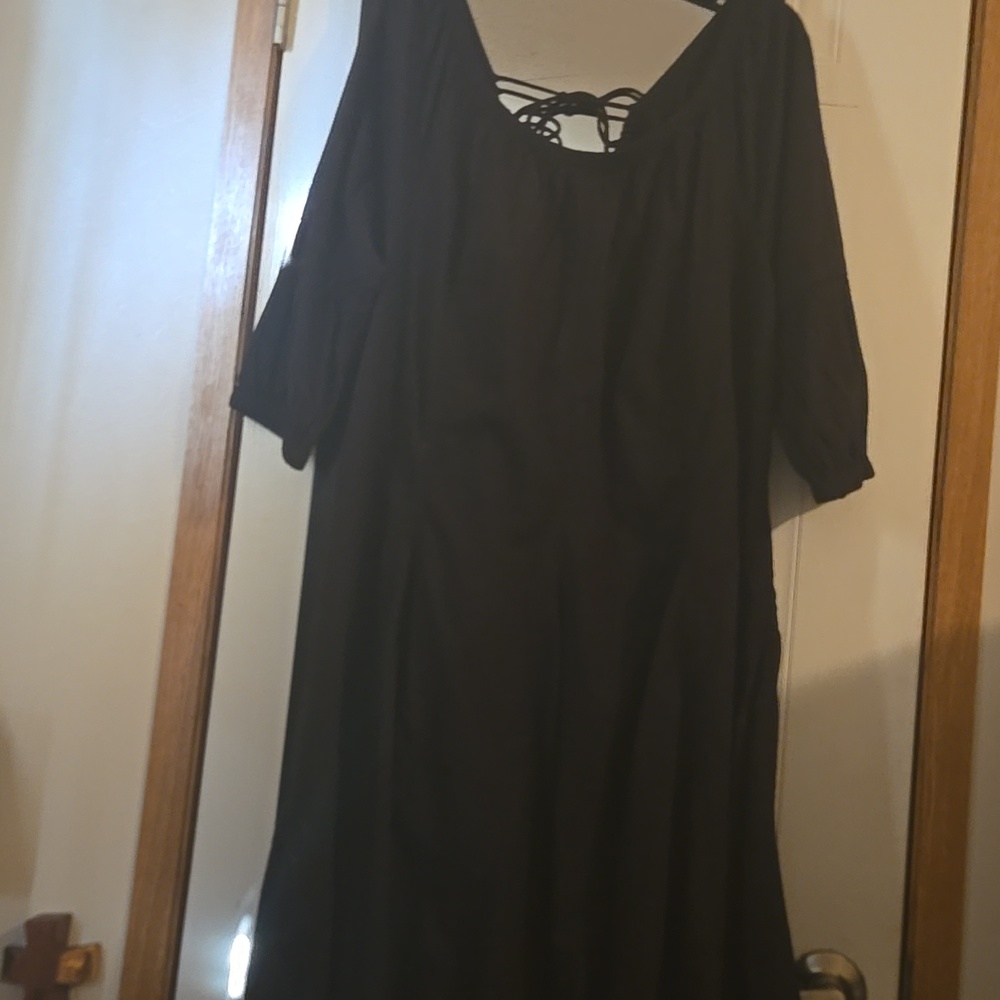 Black mini daily practice dress size Large